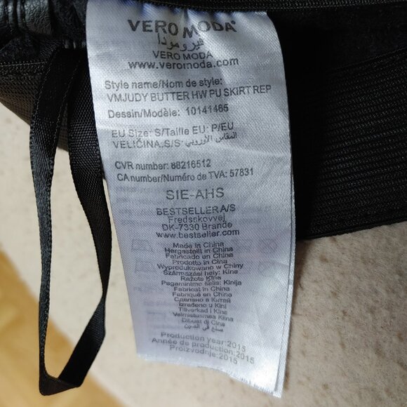 Black Mini Skirt -Vero Moda - Picture 11 of 14